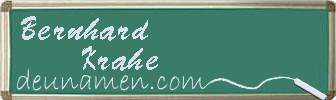 Bernhard Krahe Visitenkarte